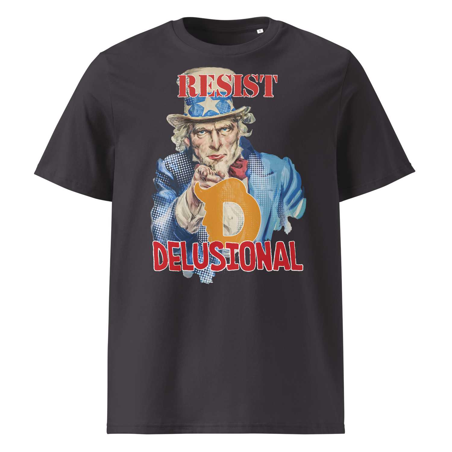 Uncle Sam Resist Satire Dark T-Shirts